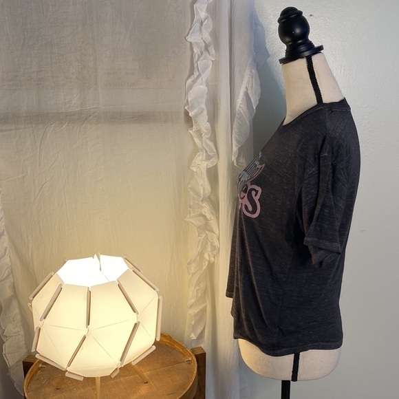 American Eagle Rolling Stones Gray Paper Thin Short Sleeve T-Shirt Size Small - Picture 4 of 7